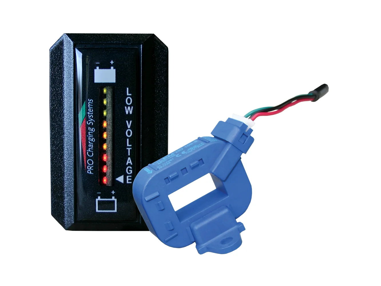 Dual Pro Lithium Battery Gauge - Single - Rectangle Vertical Display