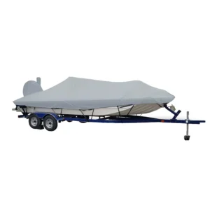 Carver Sun-DURA&reg; Extra Wide Series Styled-to-Fit Boat Cover f/19.5' Aluminum Modified V Jon Boats - Grey