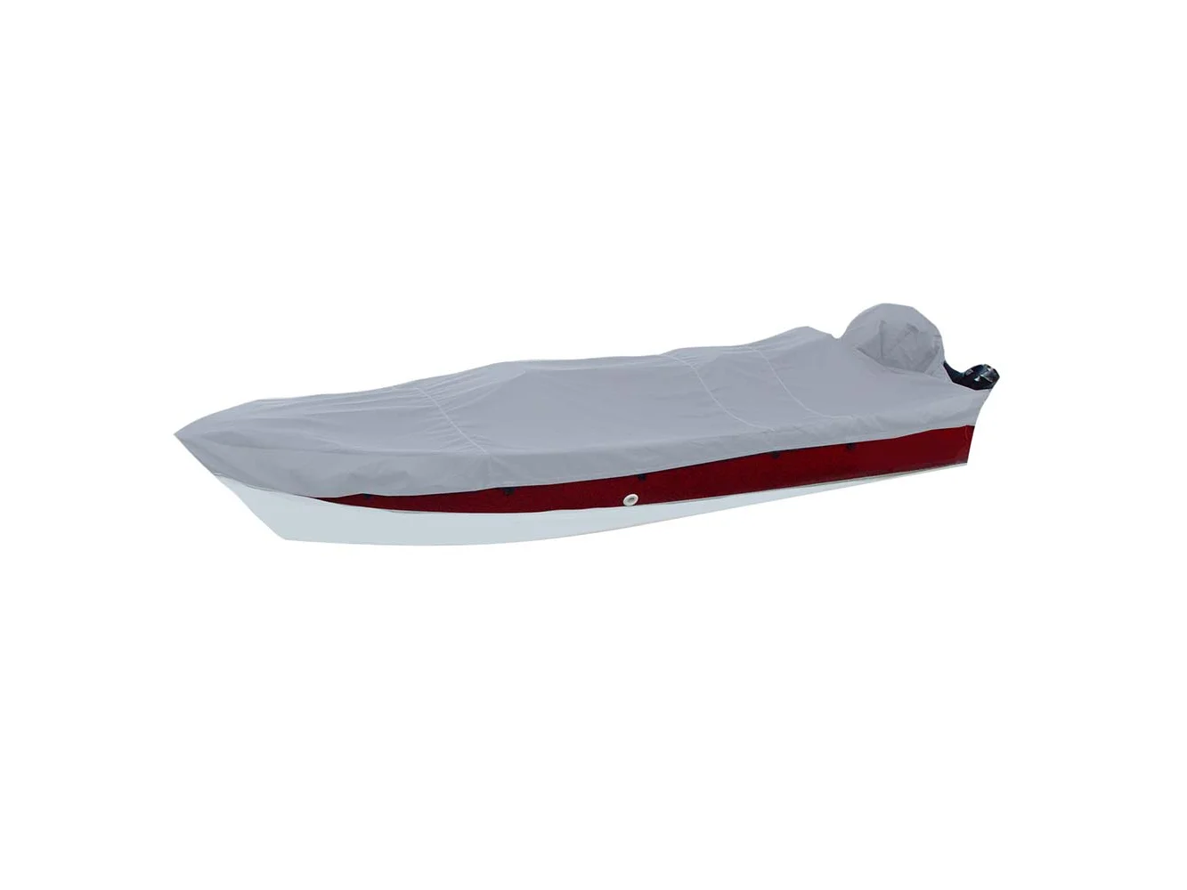Carver Poly-Flex II Styled-to-Fit Boat Cover f/16.5' V-Hull Side Console Fishing Boats - Grey