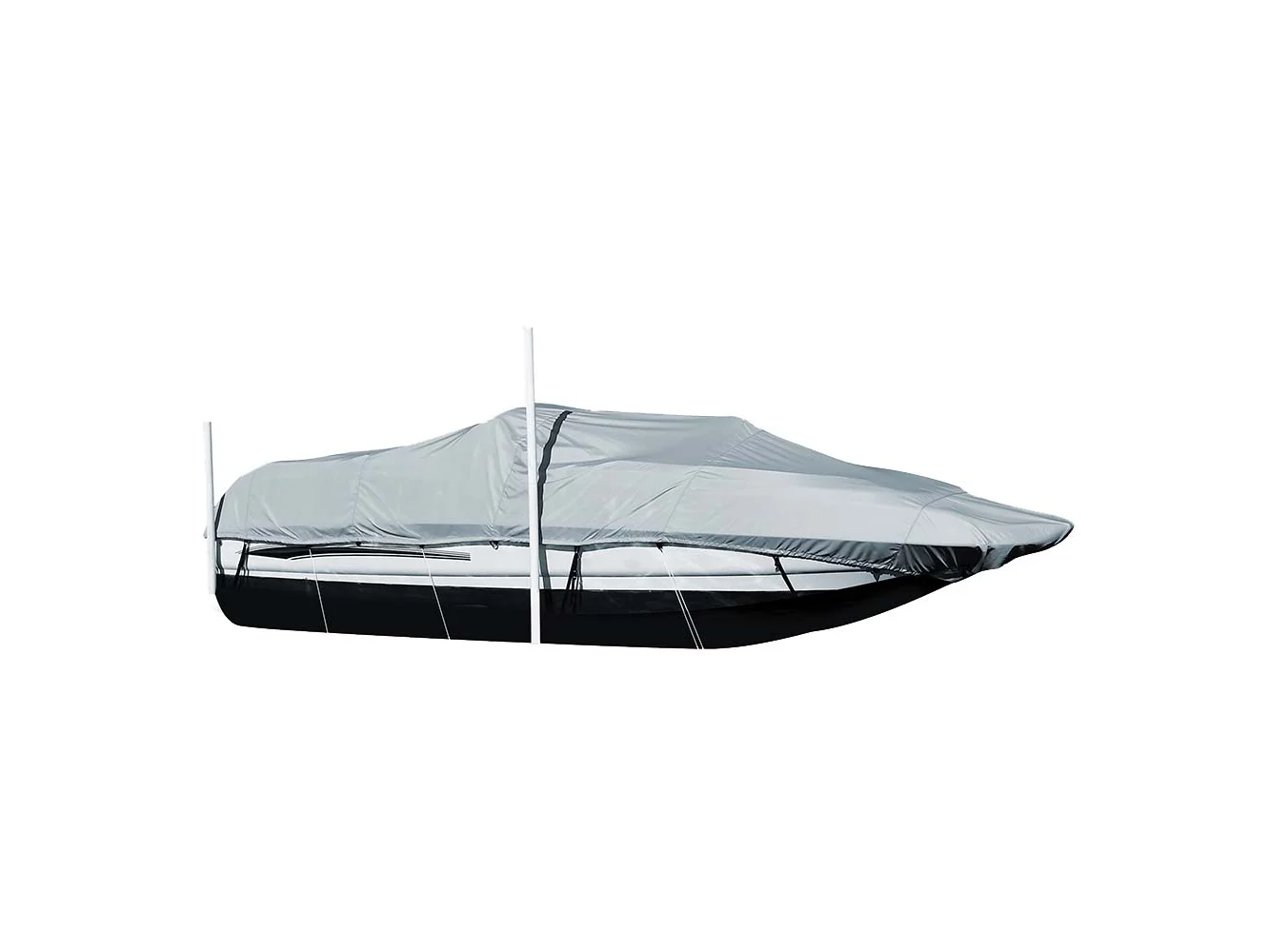 Carver Sun-DURA® Styled-to-Fit Boat Cover f/25.5' Sterndrive Deck Boats w/Walk-Thru Windshield - Grey