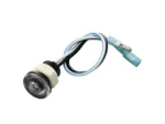 Innovative Lighting Blue/White Bi-Color Domed Bulkhead Light w/2 Wires - .156" Bullets