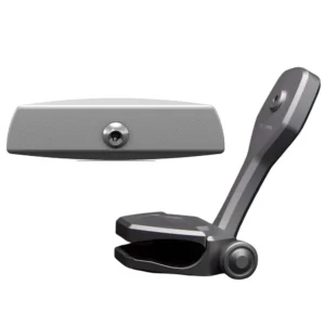 PTM Watersports Mirror/Bracket Kit w/VR-140 Elite Mirror & ZXR-320 (Titanium Grey)