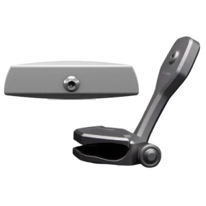 PTM Watersports Mirror/Bracket Kit w/VR-140 Elite Mirror & ZXR-361 (Titanium Grey)