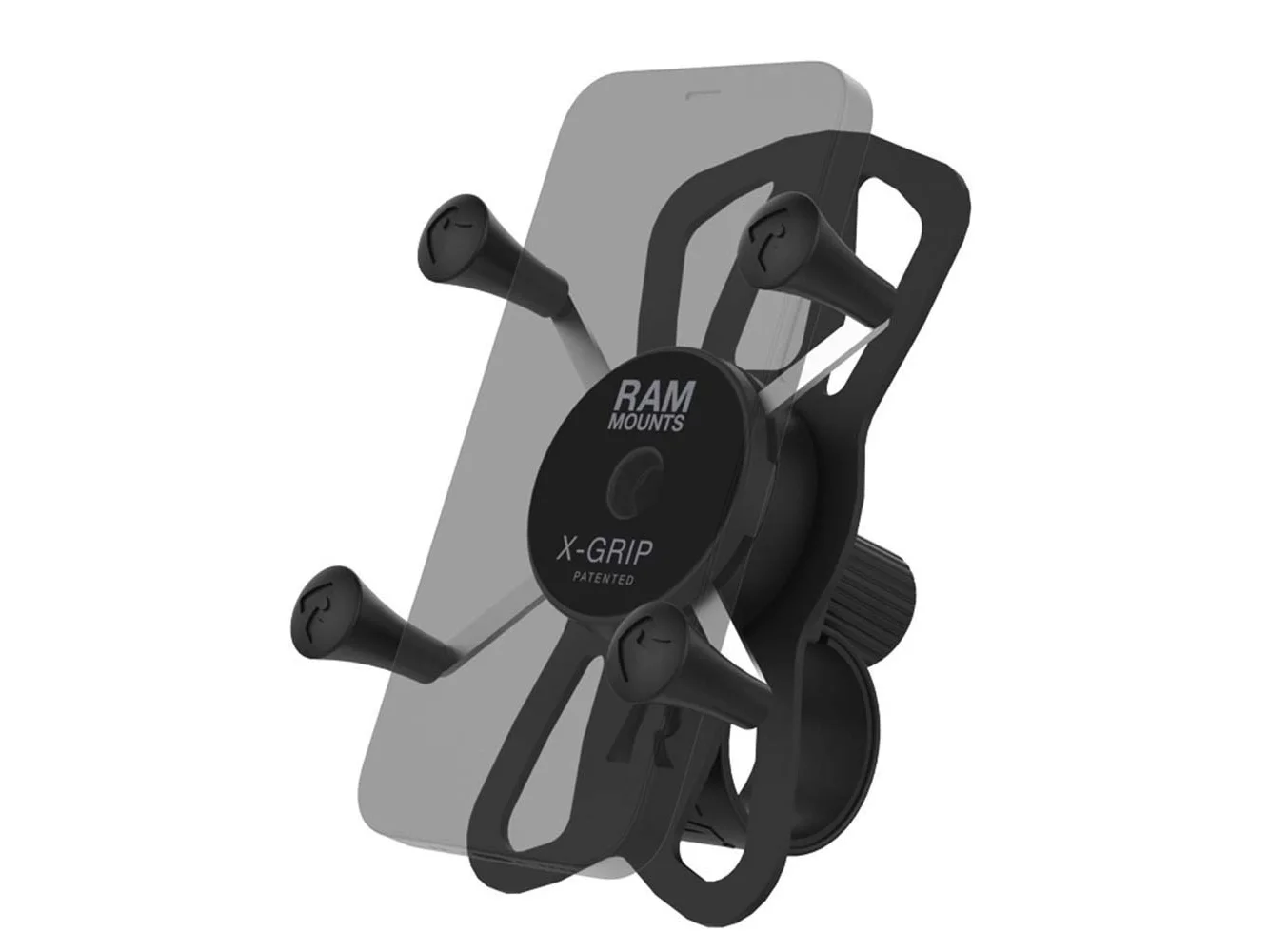RAM Mount RAM® X-Grip® Phone Mount w/RAM® Tough-Strap™ Handlebar Base