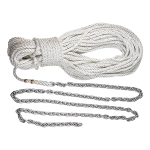Lewmar Premium Anchor Rode 215'-15' of 1/4" Chain & 200' of 1/2" Rope w/Shackle