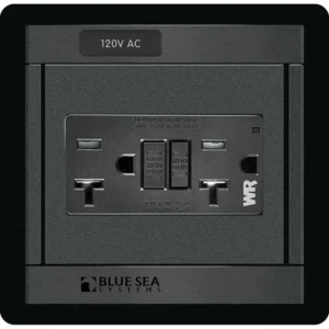 Blue Sea 1499 - 360 Panel - 120V AC GFCI Dual Outlet