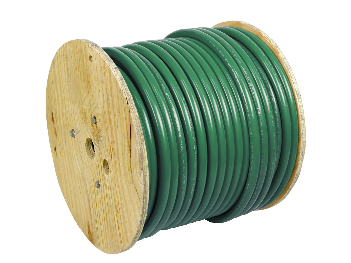 Pacer Green 4 AWG Battery Cable - 250'