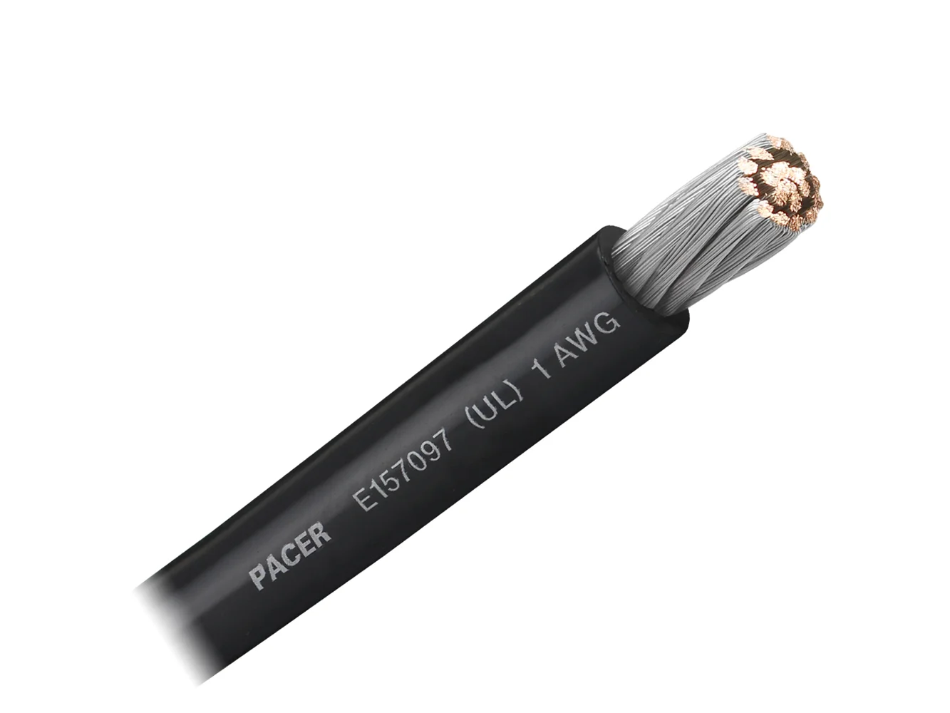 Pacer Black 1 AWG Battery Cable - Sold By The Foot