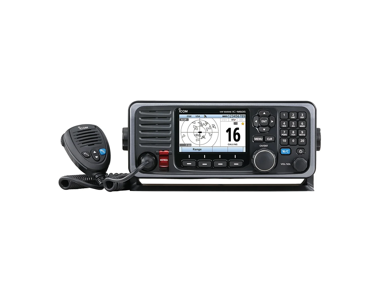 Icom IC-M605 Fixed Mount 25W VHF w/Color Display & AIS