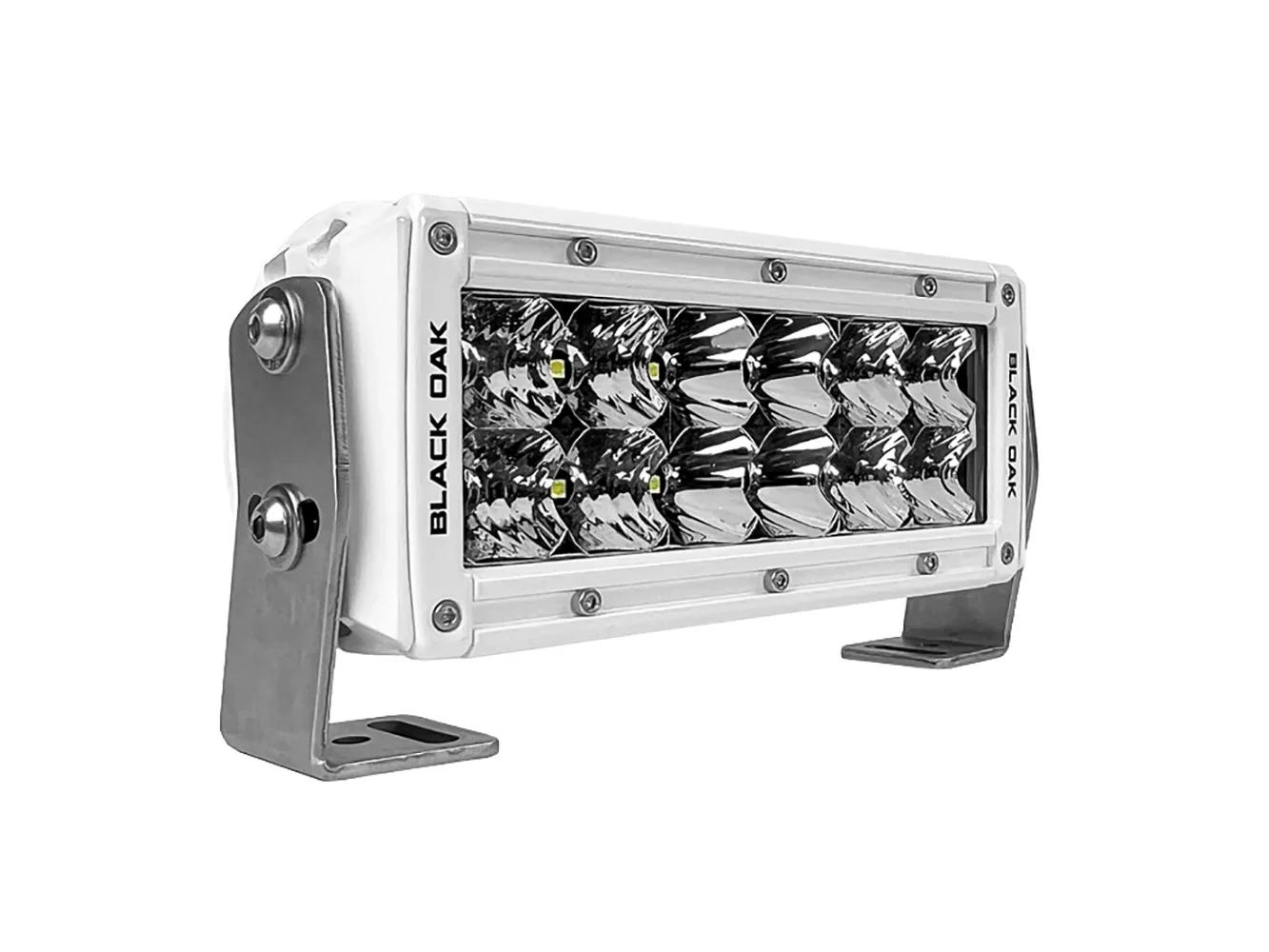 Black Oak Pro Series 3.0 Double Row 6" LED Light Bar - Combo Optics - White Housing