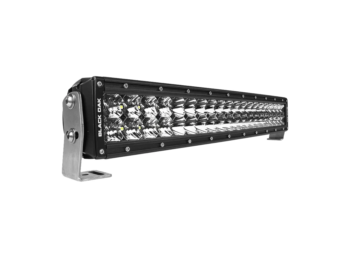 Black Oak Pro Series 3.0 Curved Double Row 20" LED Light Bar - Combo Optics - Black Housing
