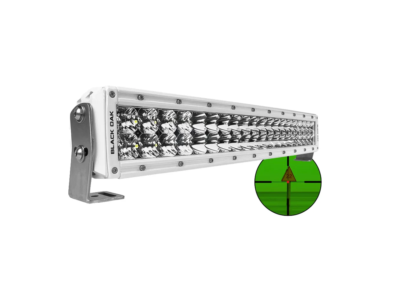 Black Oak Pro Series Double Row Combo Infrared 20" 850nm Light Bar - White