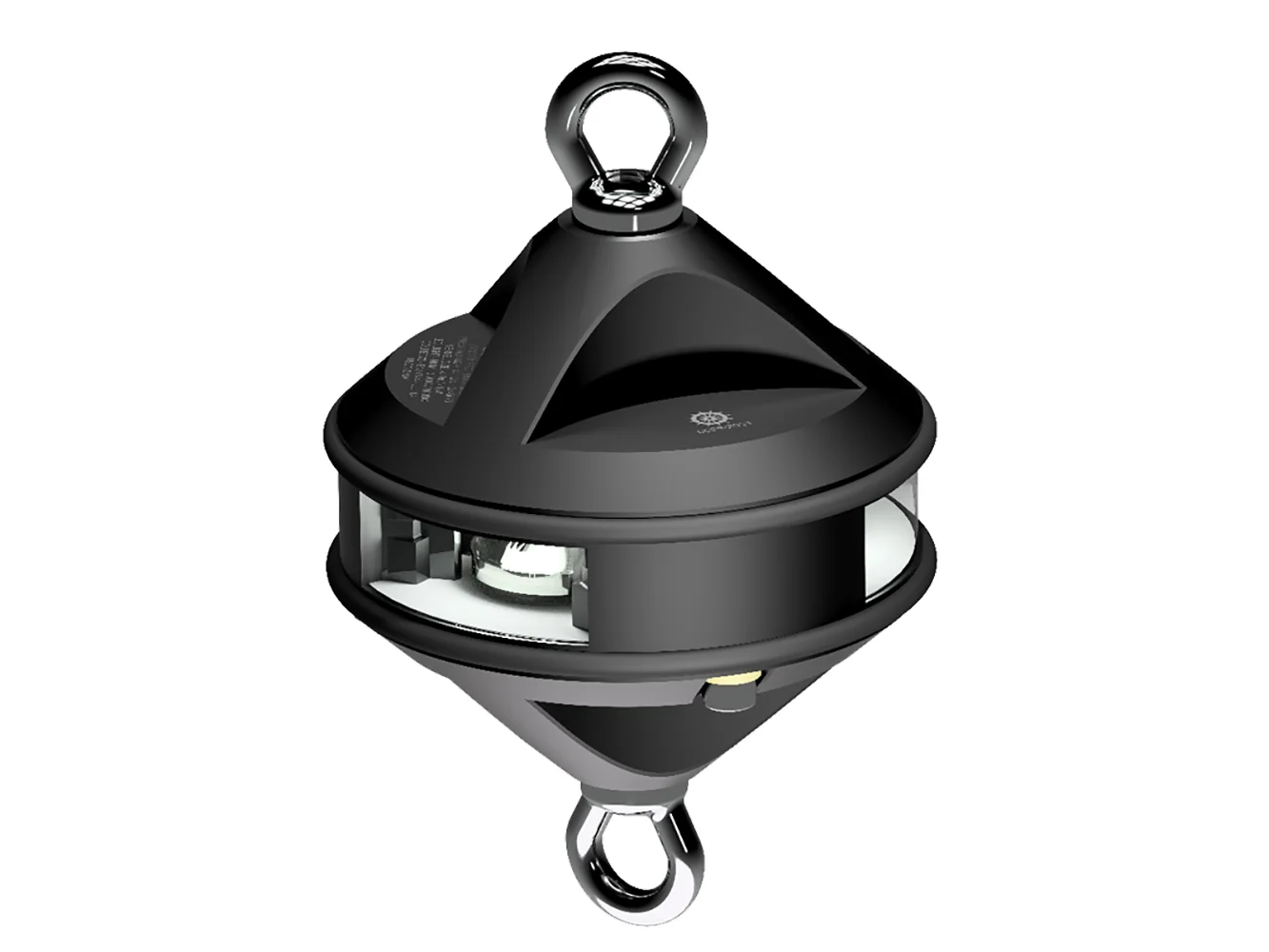 Lopolight Series 200-012 - Hoist Light - 2NM - White - Black Housing
