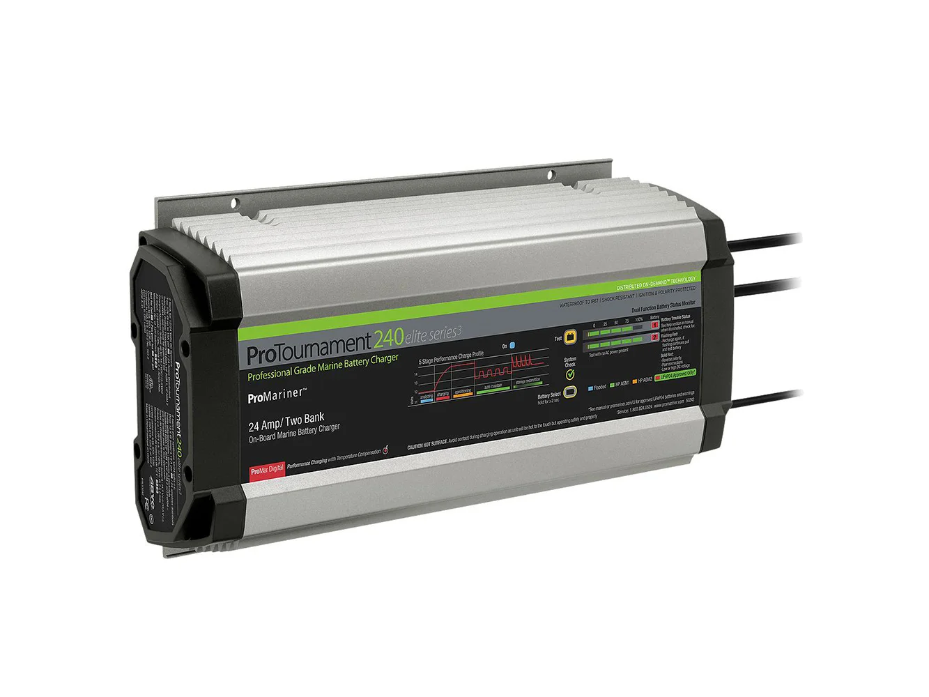 ProMariner ProTournament 240 Elite Series3 2-Bank On-Board Marine Battery Charger