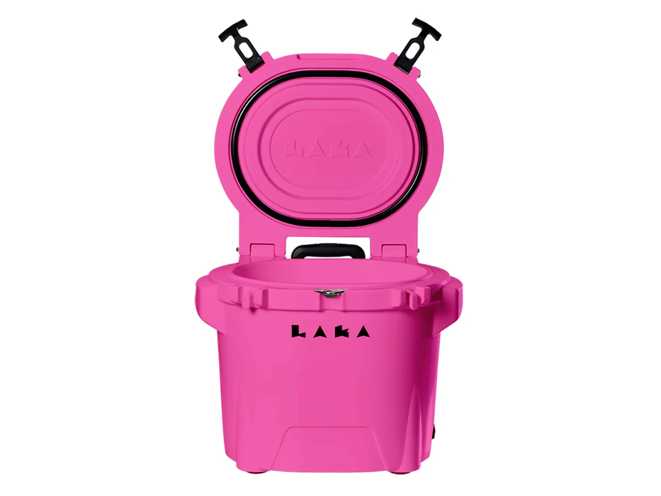 LAKA Coolers 30 Qt Cooler w/Telescoping Handle & Wheels - Pink