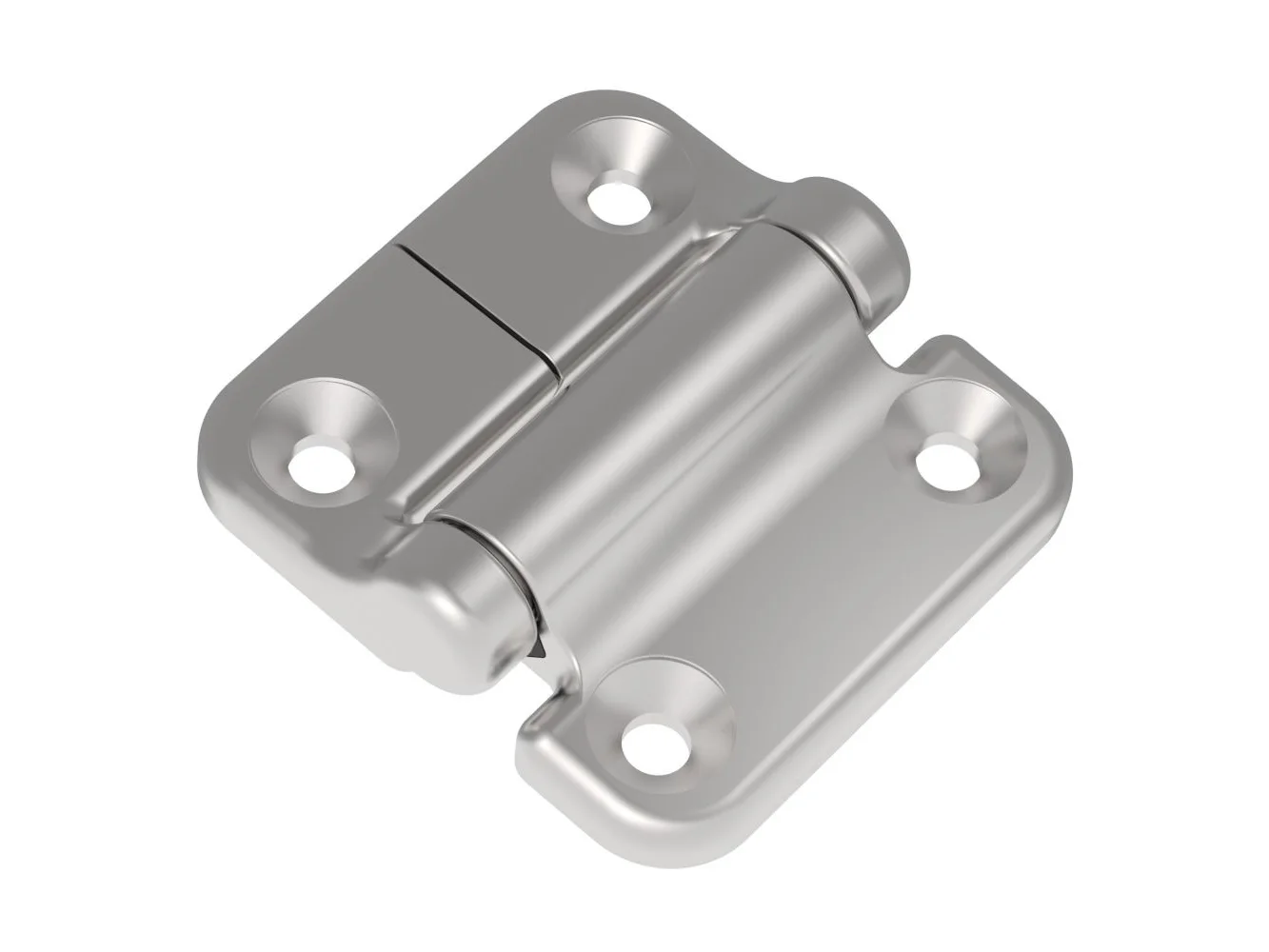 Southco Constant Torque Hinge Symmetric Forward Torque 0.9 N-m - Reverse Torque 0.9 N-m - Large Size - Stainless Steel 316 - Polished
