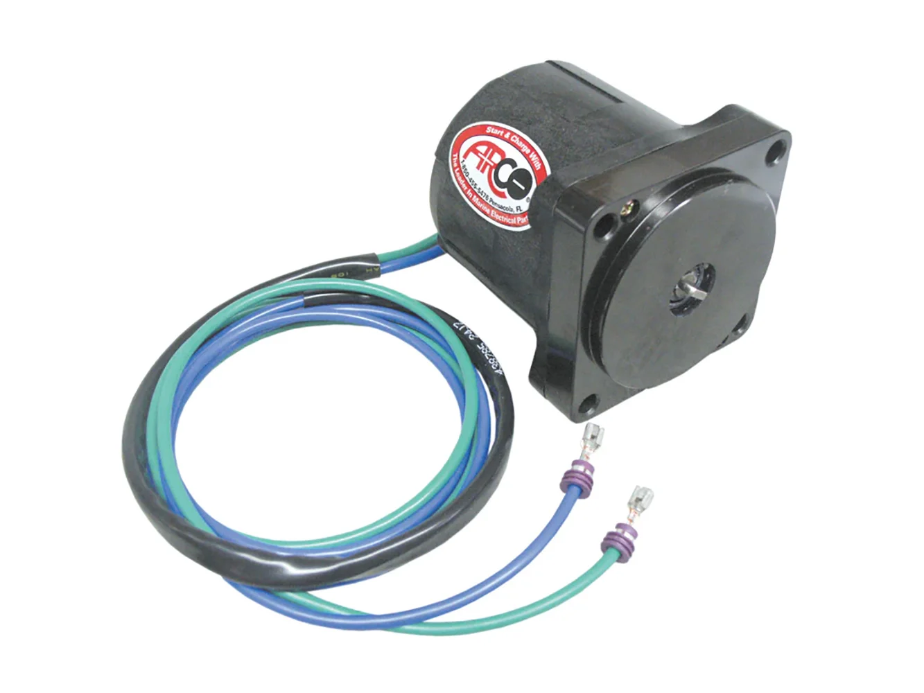 ARCO Marine Replacement Outboard Tilt Trim Motor - Johnson/Evinrude, 2-Wire, 4 Bolt, EFI