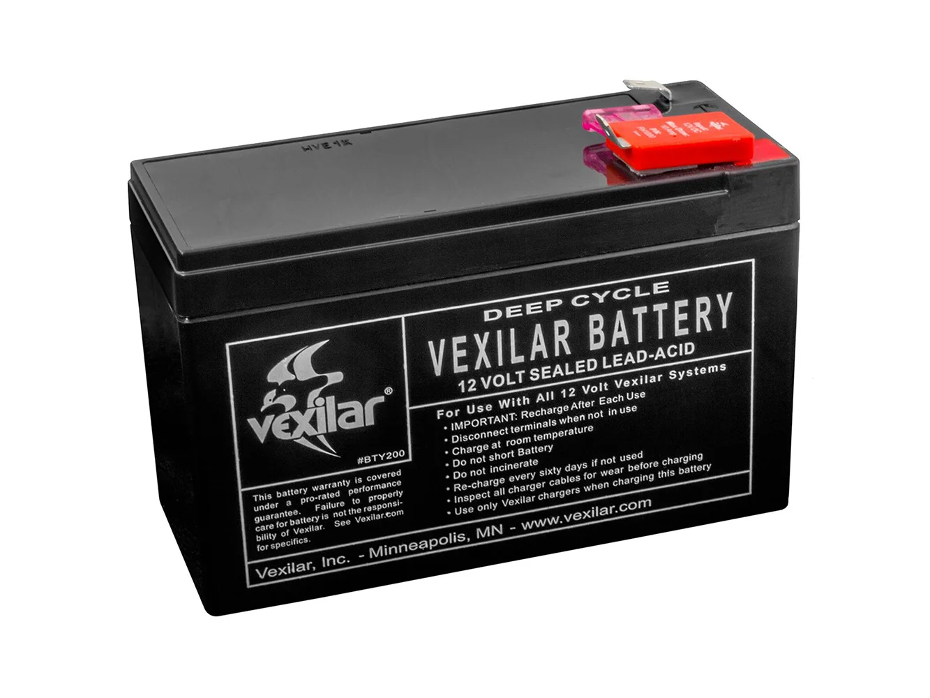 Vexilar 12V/9 AMP Lead-Acid Battery