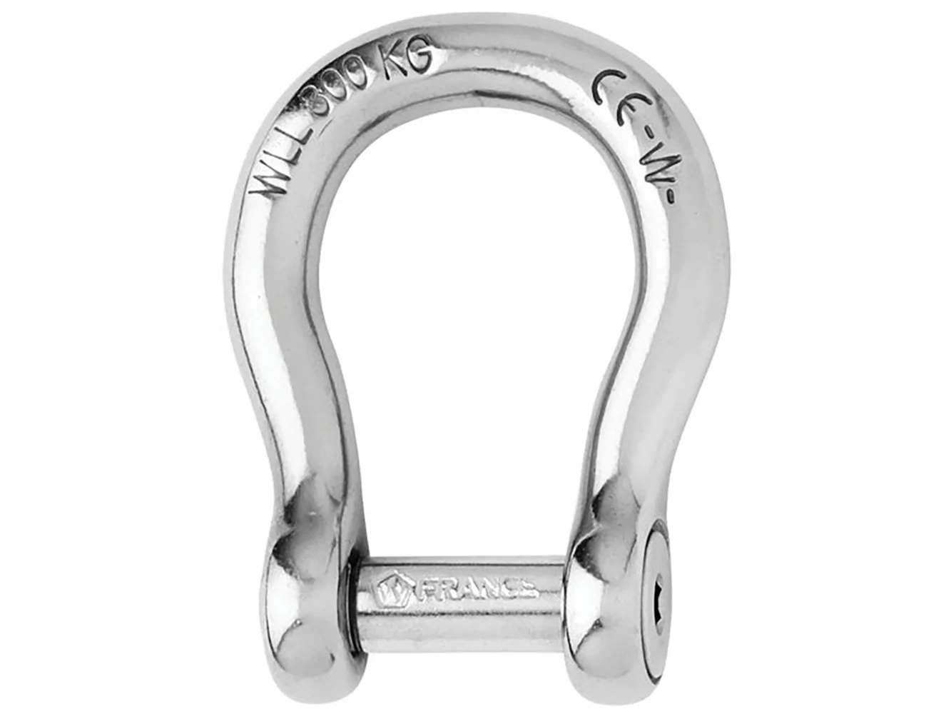 Wichard Self-Locking Allen Head Pin Bow Shackle - 6mm Diameter - 1/4"
