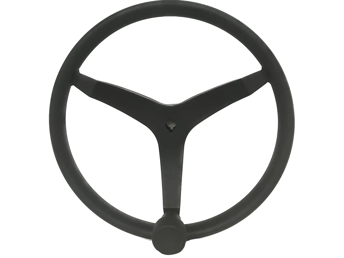 Uflex - V46 - 13.5" Stainless Steel Steering Wheel w/Speed Knob - Black