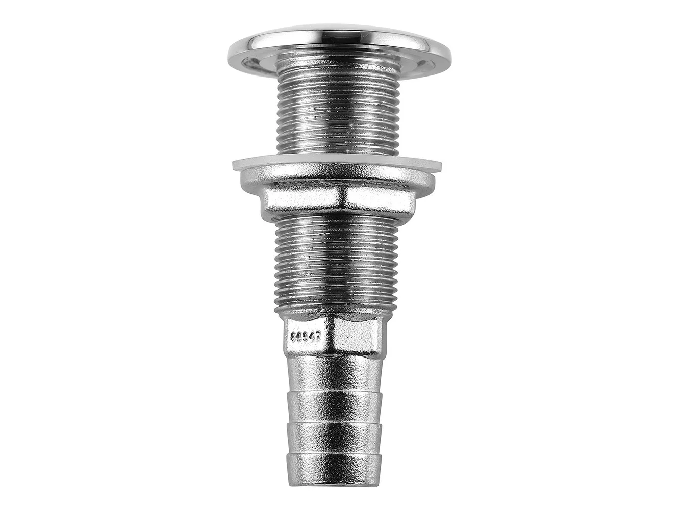 Attwood Stainless Steel Thru-Hull Standard Straight Barbed - 5/8" Inner Diameter
