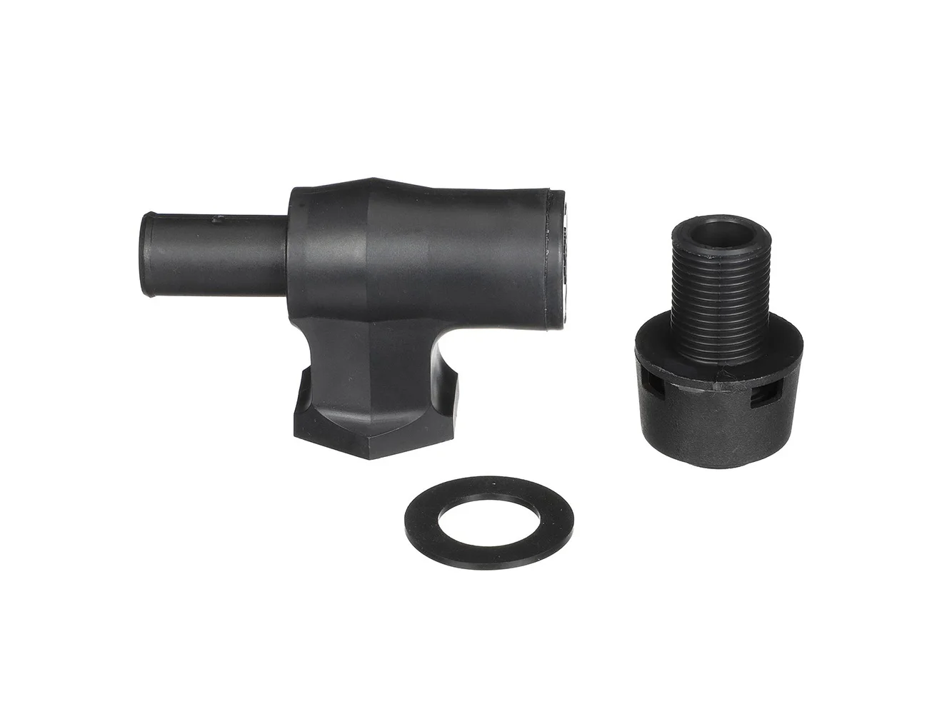 Attwood 90° P-Trap Fuel Tank Vent - Black w/Black Vent Head