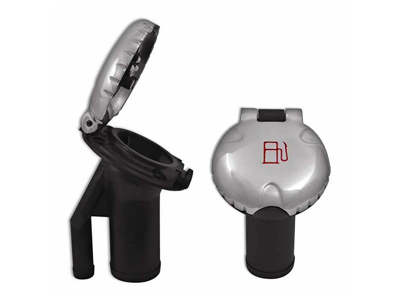 Attwood Deck Fill f/Pressure Relief Systems - Angled Body & Scalloped Stainless Steel Cap