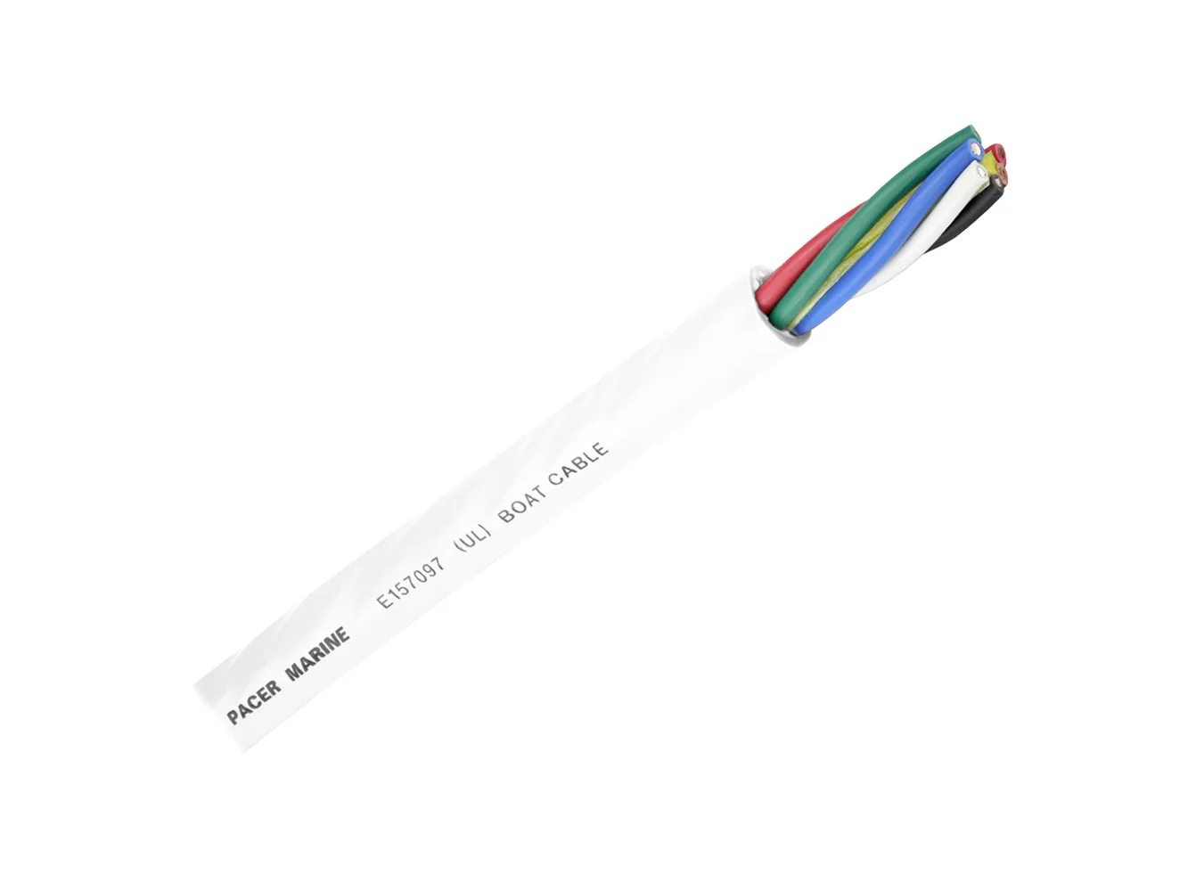 Pacer Round 6 Conductor Cable - 100' - 14/6 AWG - Black, Brown, Red, Green, Blue & White