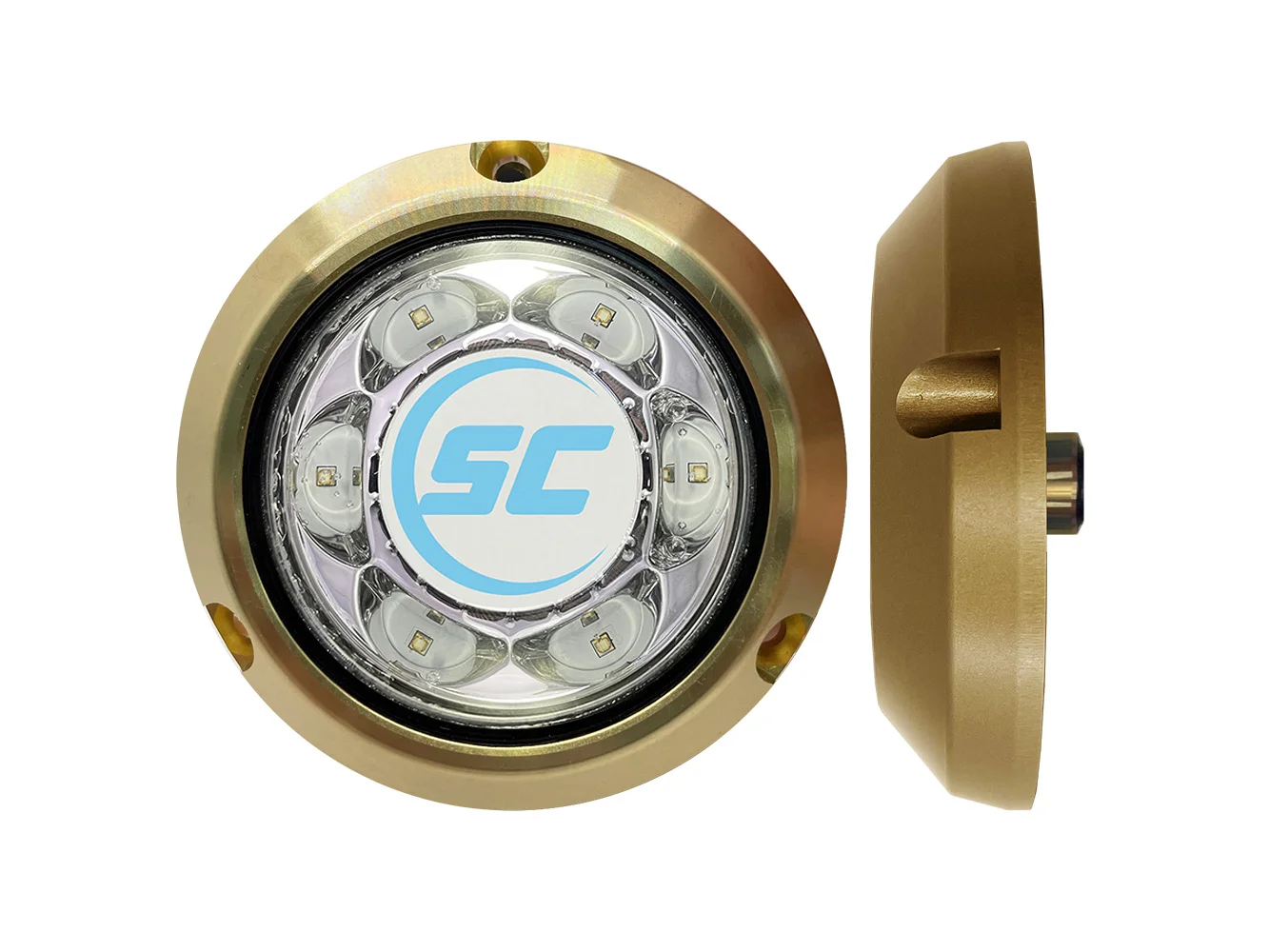 Shadow-Caster SC3 Series Great White Bronze Surface Mount Underwater Light