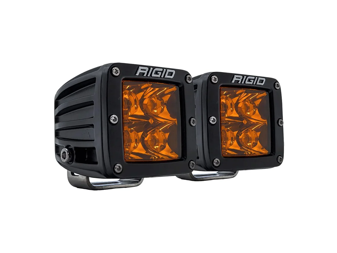 RIGID Industries D-Series Spot w/Amber Pro Lens - Pair