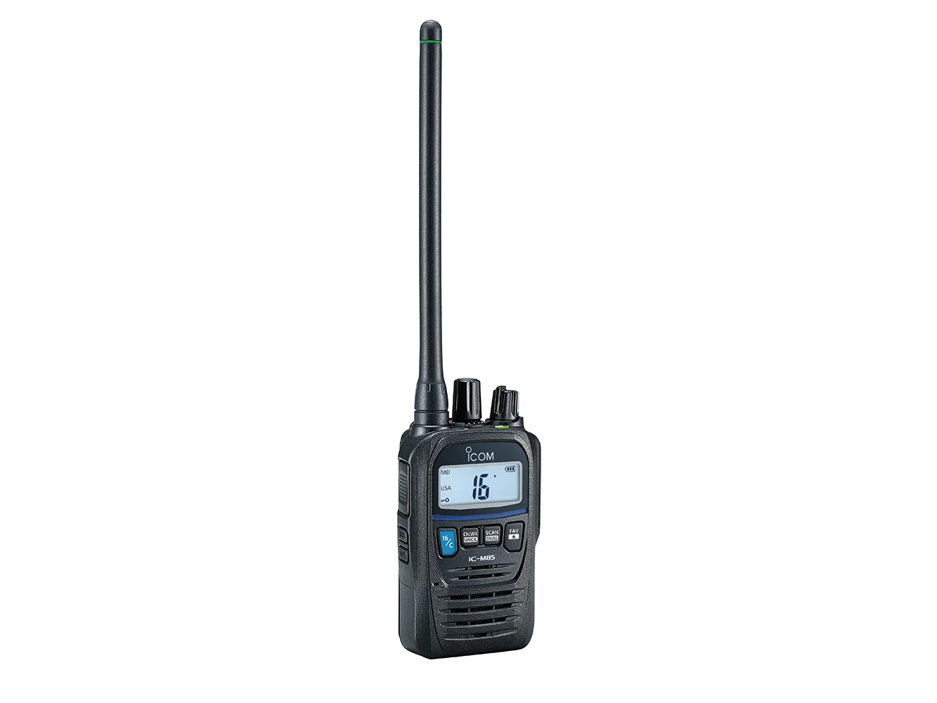 Icom IC-M85UL Intrinsically Safe, Ultra Compact Handheld VHF Marine Radio w/5W Power Output