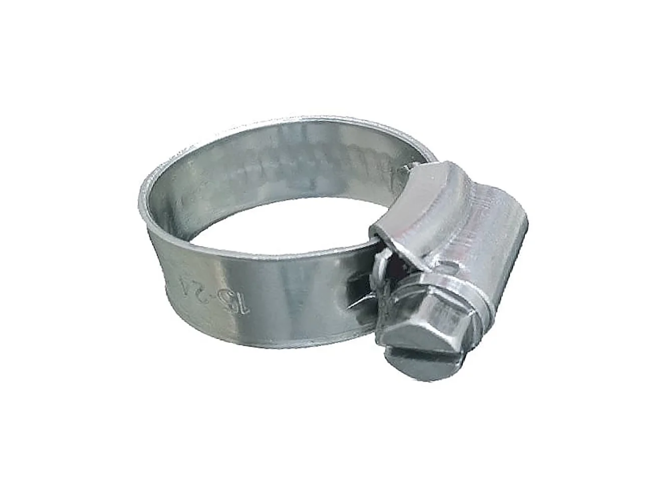 Trident Marine 316 SS Non-Perforated Worm Gear Hose Clamp - 3/8" Band - 7/16"–21/32" Clamping Range - 10-Pack - SAE Size 4