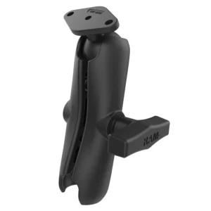 RAM Mount RAM Double Socket Arm w/Diamond Plate - C Size Medium
