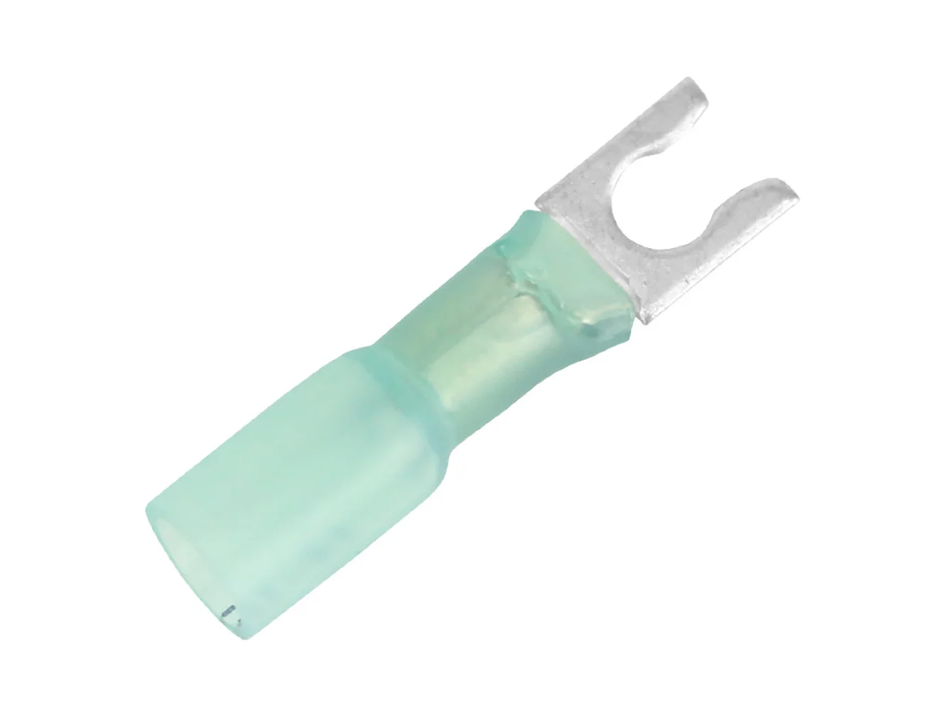 Pacer 16-14 AWG Heat Shrink Spade Terminal - #10 Stud Size - 100 Pack