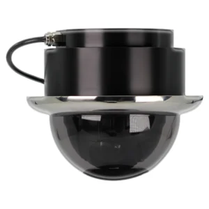 Iris Miniature Marine PTZ Dome Camera - Stainless Bezel - Hi-Resolution Analogue Sensor - 1000TVL - 4 in 1 Video Format