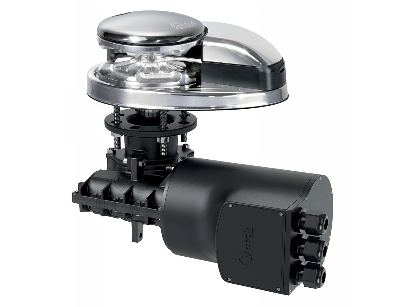 Quick Prince DP3 Windlass - 700W, 12V, 8mm - 5/16" Gypsy - 5/8" Rope - Prewired Built