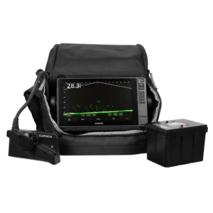 GARMIN ECHOMAP UHD2 93sv LiveScope Plus Ice Fishing Bundle LI w/ Garmin Navionics+ Maps for U.S. inland | 010-02688-35