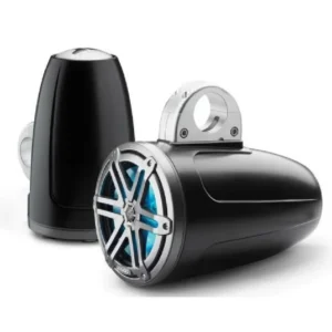 JL AUDIO M3-770ETXV3-SB-S-GM-I: 7.7" Tower Speakers, Black Encl., Gunmetal Sport Grille, RGB LED, PAIR | 93537 | 010-03268-00