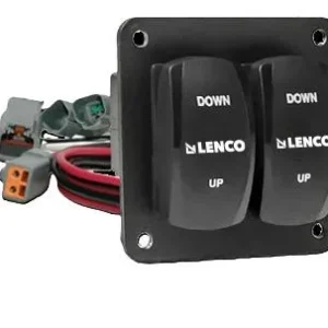 LENCO MARINE DOUBLE ROCKER SWITCH KIT W/72"  PIGTAIL FOR SINGLE ACTUATOR SYSTEMS | 10222-211D