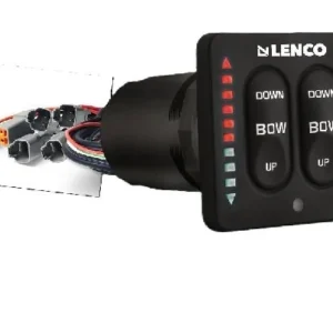 LENCO MARINE LED IND. INTEGRATED (ONE PIECE)  TACTILE SWITCH KIT W/PIGTAIL FOR DUAL ACTUATOR SYSTEMS | 15171-001