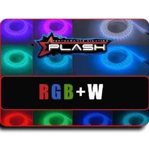 PLASHLIGHTS 12v RGBW Color Changing Waterproof Flexible Light Strip - Ip68 - 16' | FLS-RGBW-68-16FT