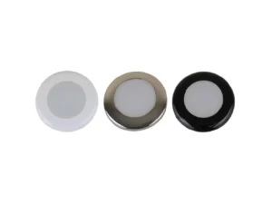 Scandvik A3C Downlight Kit - Cool White w/SS, White, & Black Trim Rings