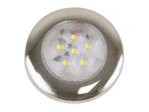 Scandvik B3 Downlight Surface Mount - Cool White - SS Trim - IP67 - 12/24V