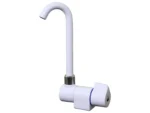 Scandvik Tall Tap w/Folding Spout - White Powder Coat Finish