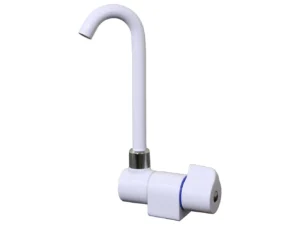 Scandvik Tall Tap w/Folding Spout - White Powder Coat Finish
