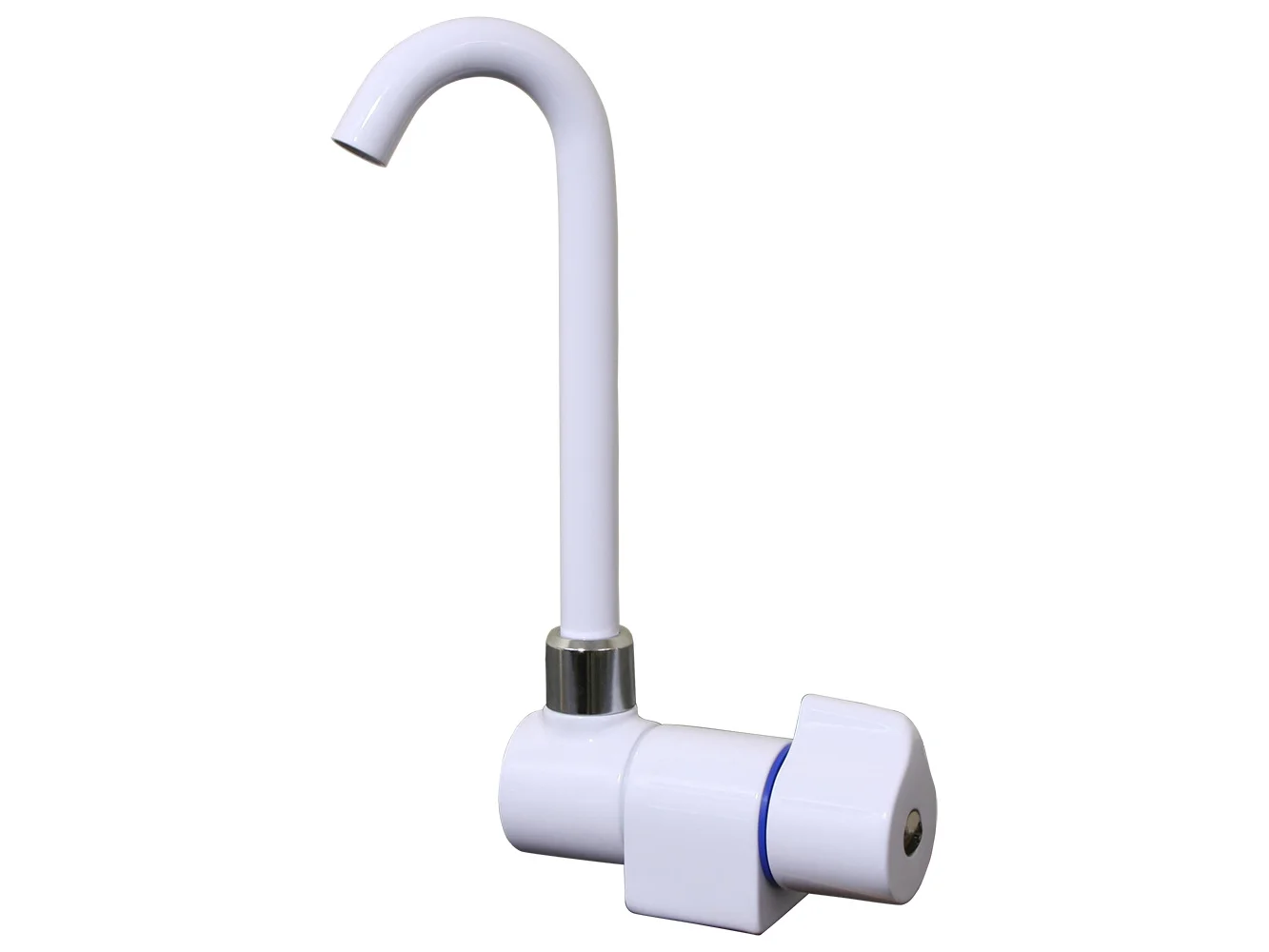 Scandvik Tall Tap w/Folding Spout - White Powder Coat Finish