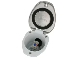 Scandvik Recessed T-Handle Mixing Valve - SS w/White Cup