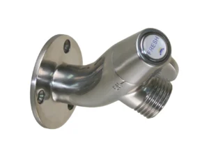 Scandvik Ceramic Angled Washdown Valve - SS Spigot