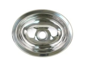 Scandvik Polished SS Oval Sink - 13.25" x 10.5"