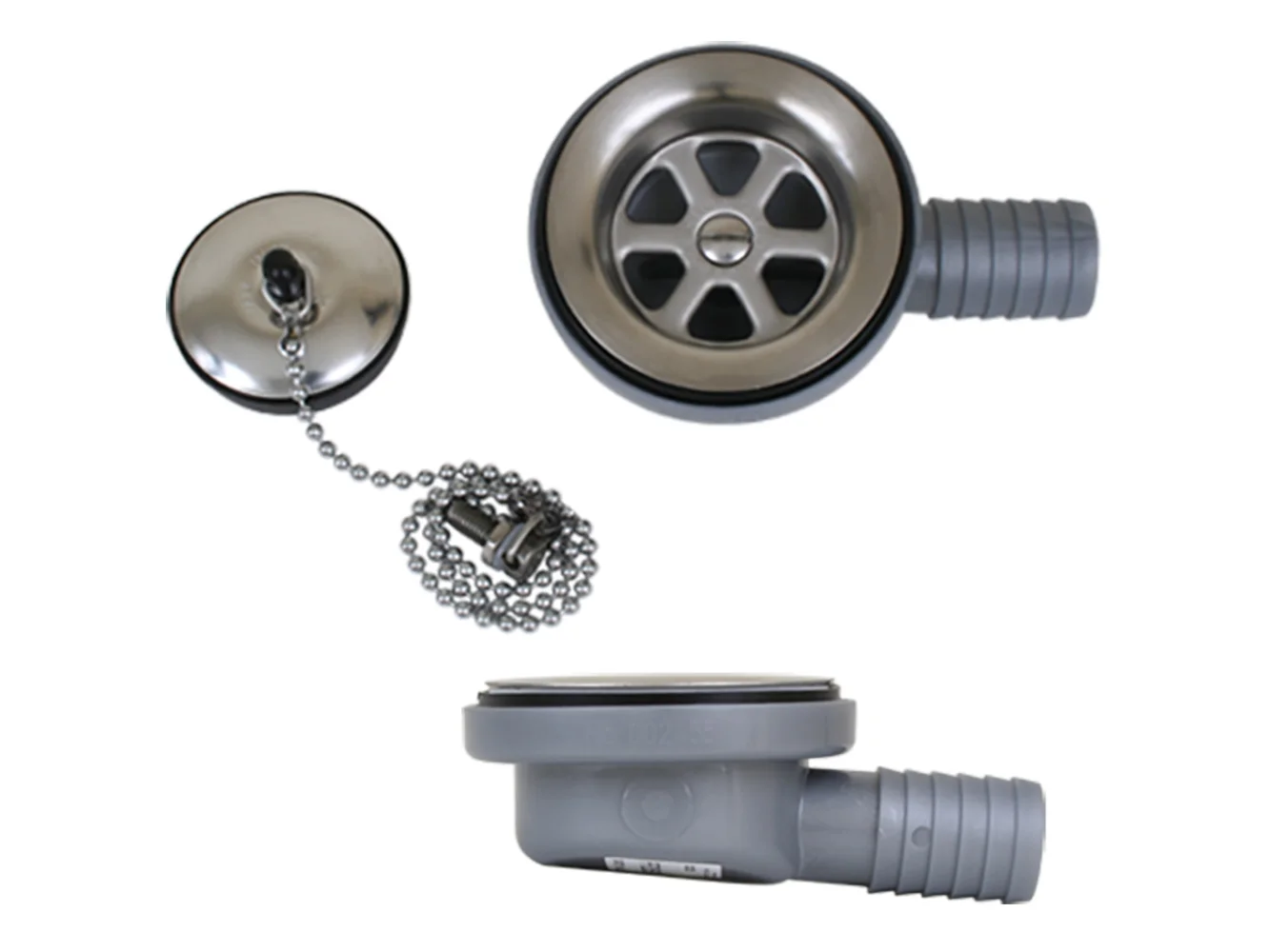 Scandvik Low Profile Drain Stopper - 1" Outlet